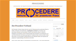Desktop Screenshot of procedere.org